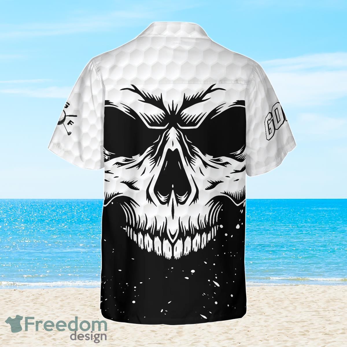 White Skull Golf Hawaiian Shirt Best Gift For Men And Women Product Photo 2