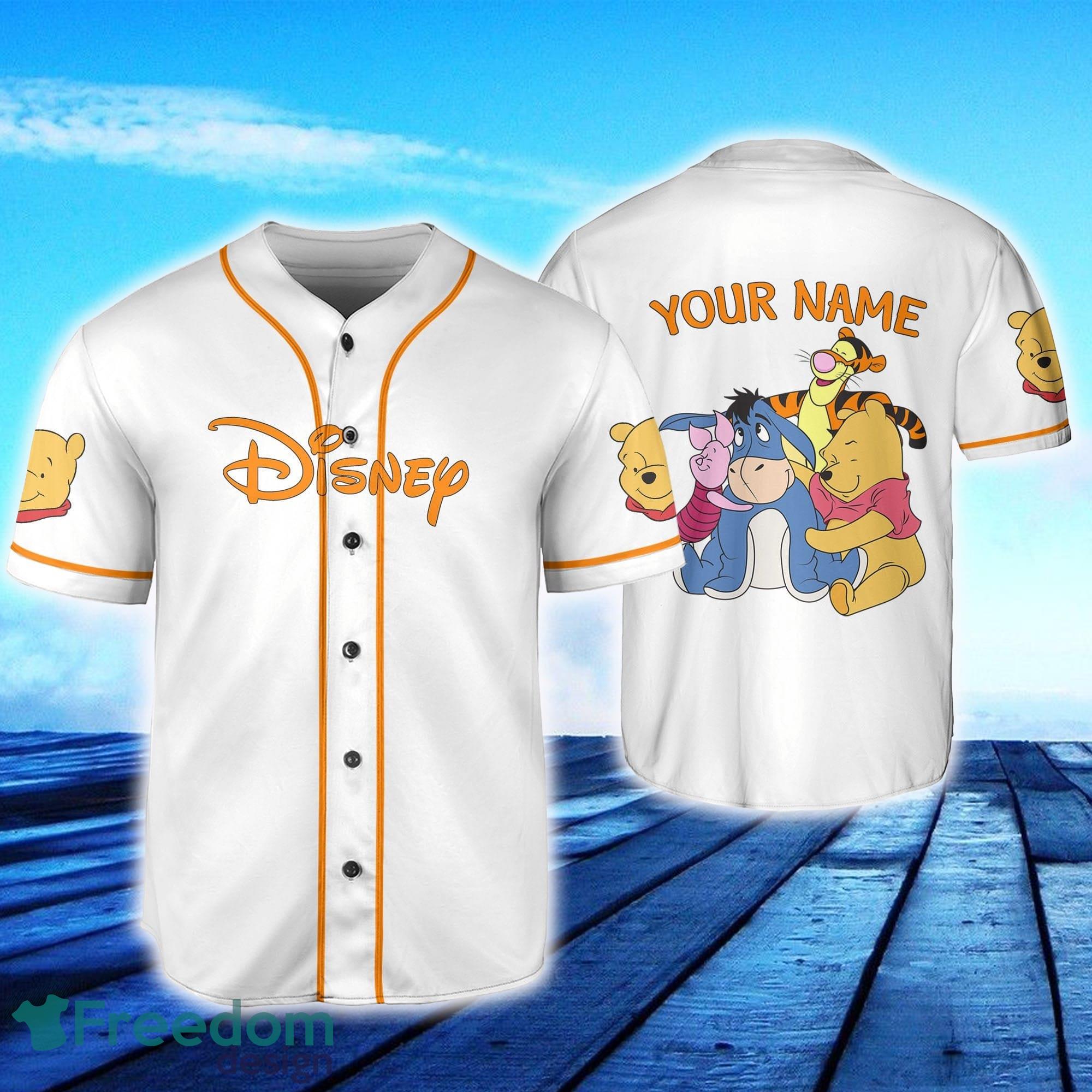 Winnie The Pooh Disney Character Personalized Baseball Jersey