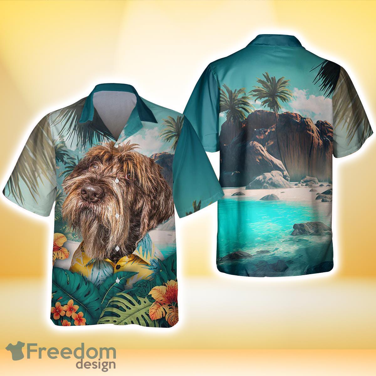 Wirehaired Pointing Griffon All Printed 3D Hawaiian Shirt For Dog Lover Product Photo 2