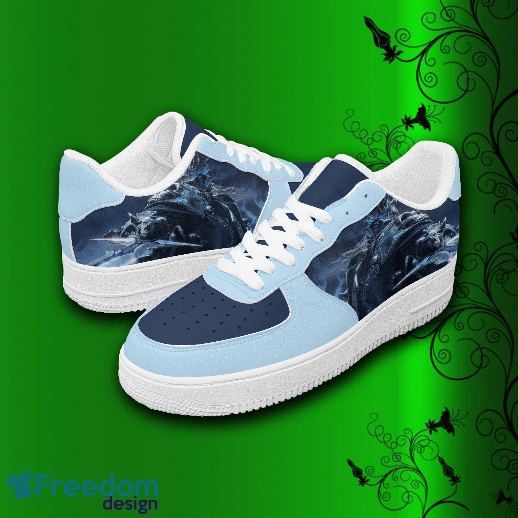 World of Warcraft Lich King Air Force Shoes Printed Unisex For Men And Women Gift image World of Warcraft Lich King Air Force Shoes Printed Unisex For Men And Women Gift - World of Warcraft Shoes, Lich King sneakers, leather low tops for men, women, kids, unisex birthday gift, not af1, Christmas_6
