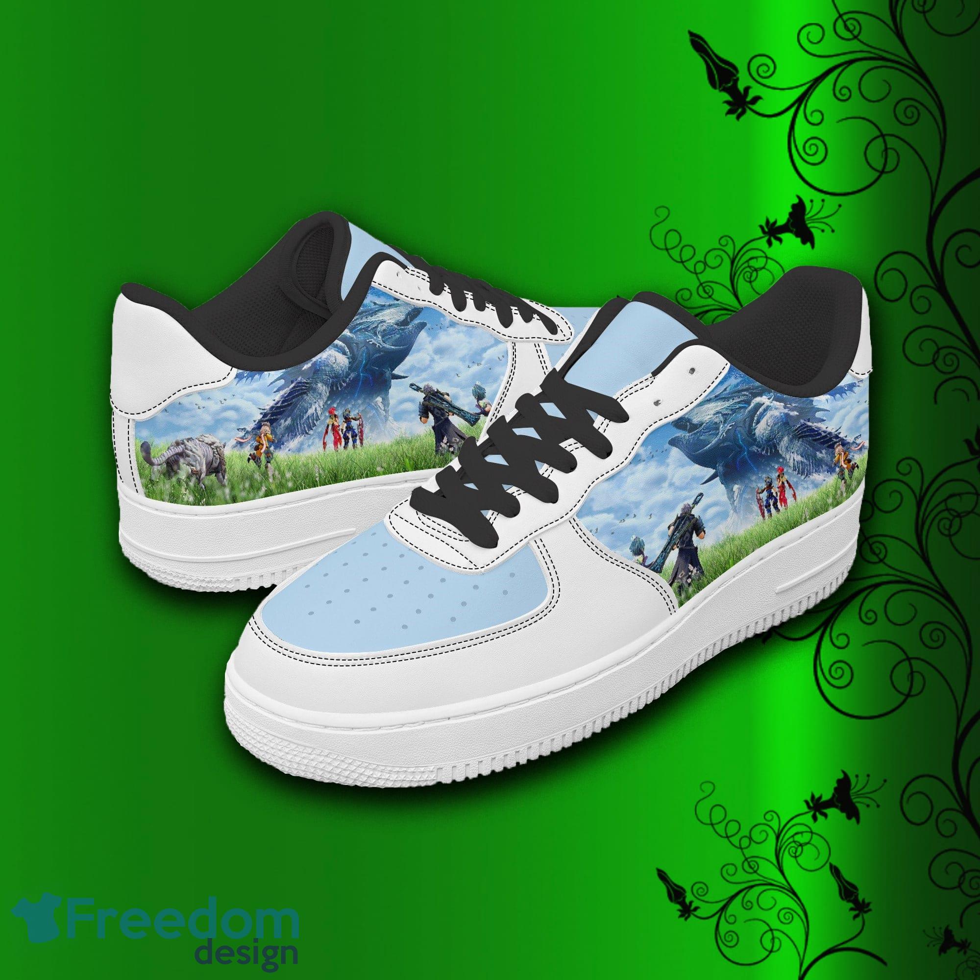Xenoblade Chronicles anime Air Force Shoes Printed Unisex For Men And Women Gift image Xenoblade Chronicles anime Air Force Shoes Printed Unisex For Men And Women Gift - Xenoblade Chronicles Shoes, anime sneakers, leather low tops for men, women, kids, unisex birthday gift, not af1, Christmas_6