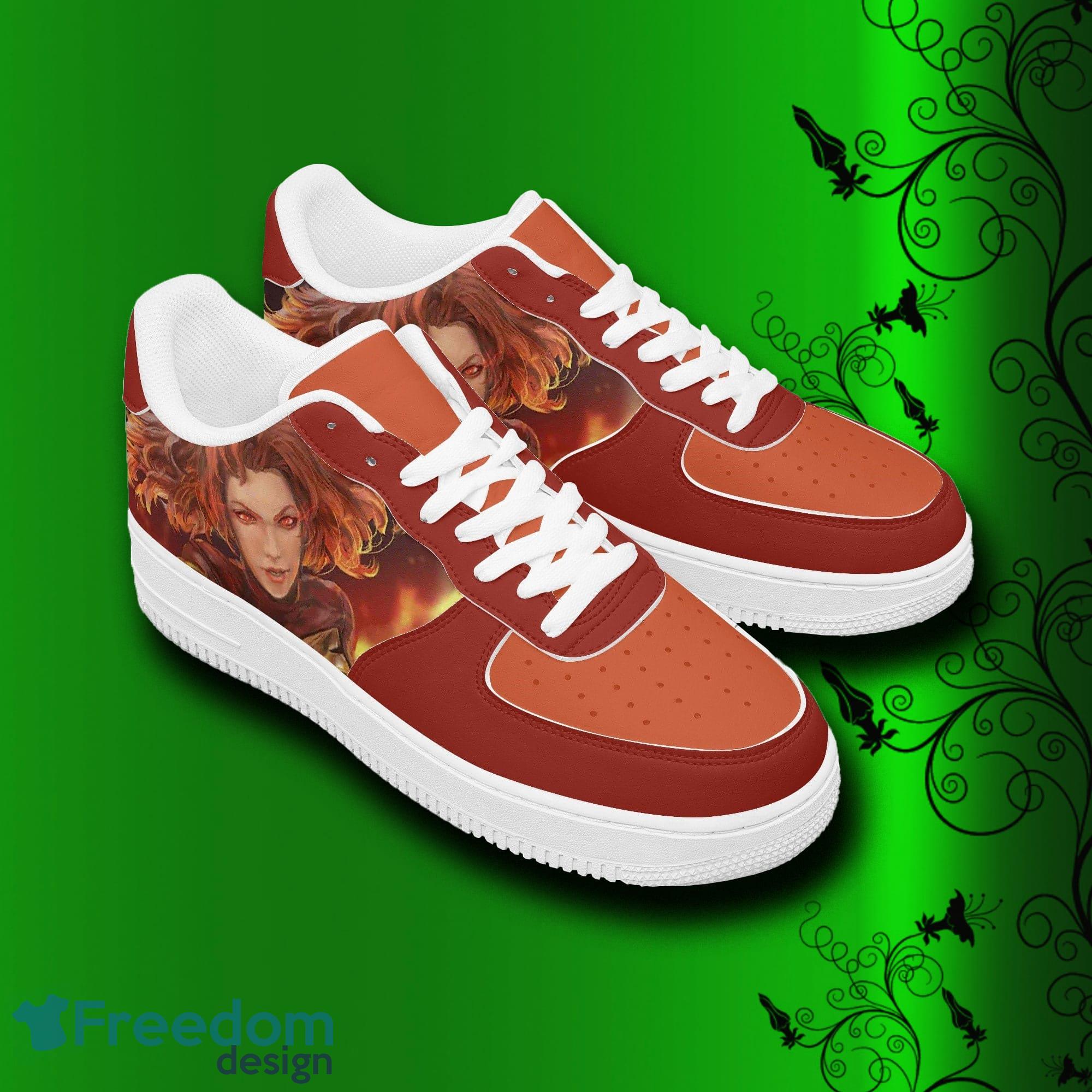 Xmen Jean Grey Air Force Shoes Printed Unisex For Men And Women Gift - X-men Shoes, Jean Grey sneakers, leather low tops for men, women, kids, unisex birthday gift, Christmas_3 Xmen Jean Grey Air Force Shoes Printed Unisex For Men And Women Gift - X-men Shoes, Jean Grey sneakers, leather low tops for men, women, kids, unisex birthday gift, Christmas_3