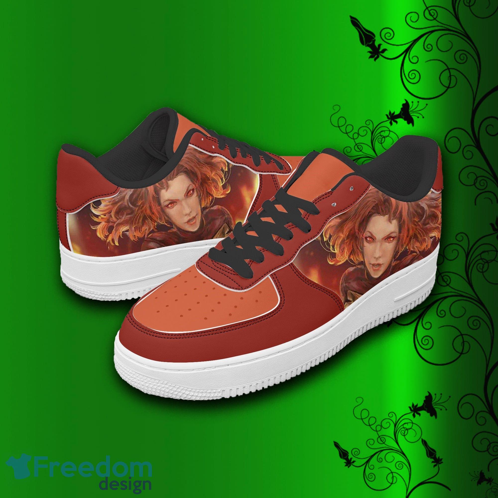 Xmen Jean Grey Air Force Shoes Printed Unisex For Men And Women Gift image Xmen Jean Grey Air Force Shoes Printed Unisex For Men And Women Gift - X-men Shoes, Jean Grey sneakers, leather low tops for men, women, kids, unisex birthday gift, Christmas_6