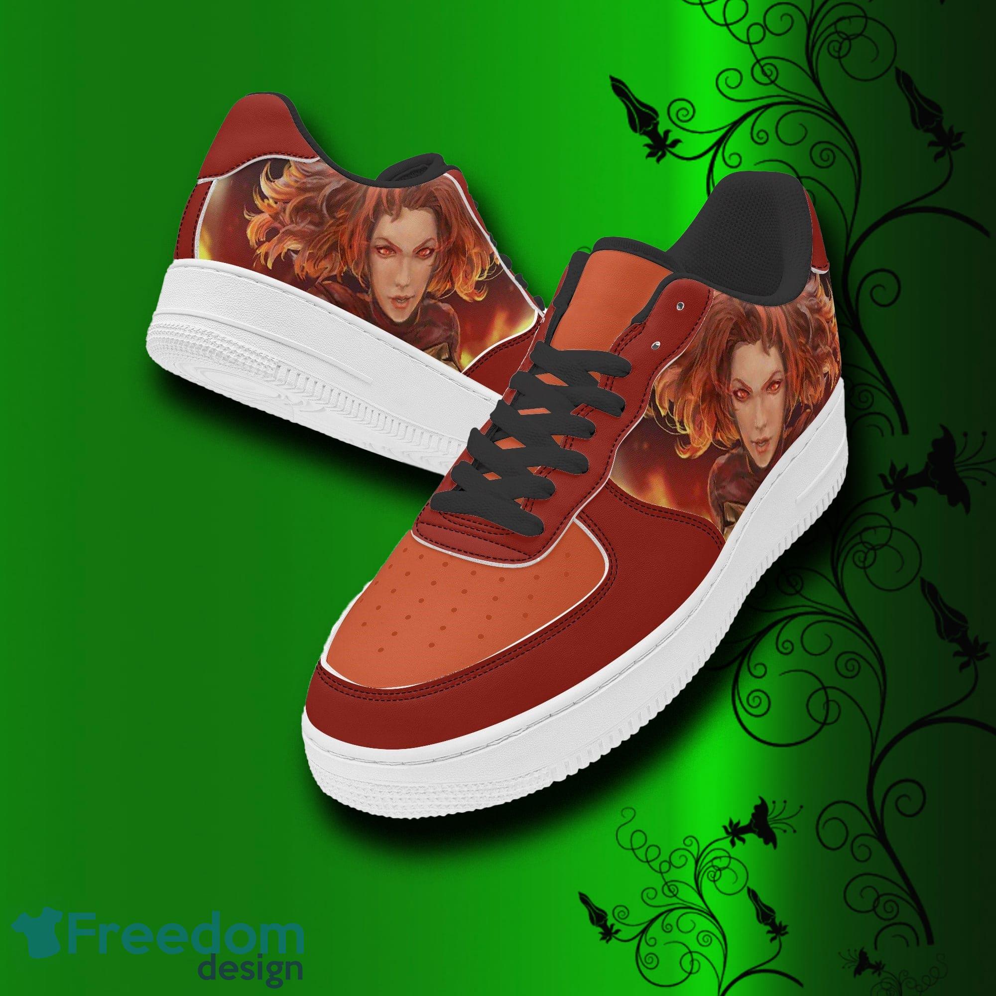 Xmen Jean Grey Air Force Shoes Printed Unisex For Men And Women Gift - X-men Shoes, Jean Grey sneakers, leather low tops for men, women, kids, unisex birthday gift, Christmas_9 Xmen Jean Grey Air Force Shoes Printed Unisex For Men And Women Gift - X-men Shoes, Jean Grey sneakers, leather low tops for men, women, kids, unisex birthday gift, Christmas_9