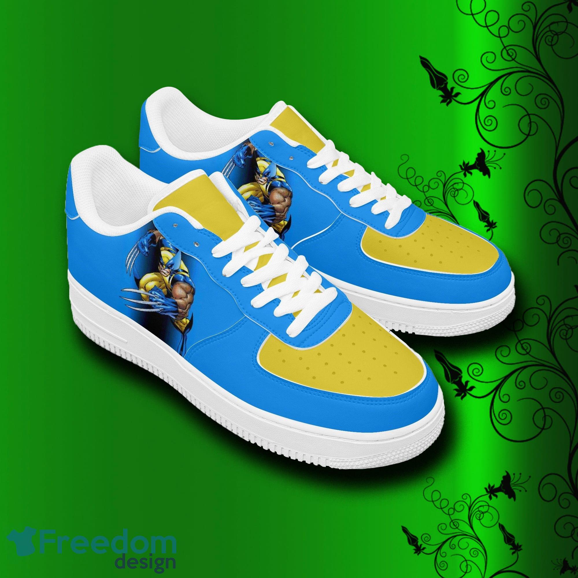Xmen Wolverine Air Force Shoes Printed Unisex For Men And Women Gift - X-men Wolverine Shoes, sneakers, Avengers leather low tops for men, women, kids, unisex birthday gift, Christmas_2
