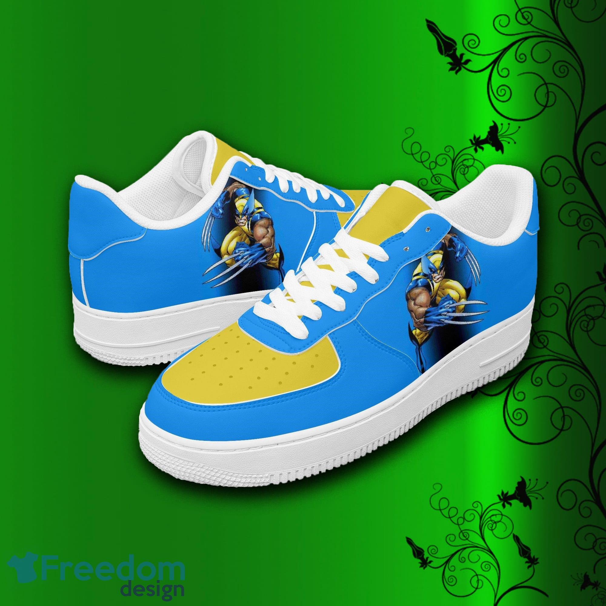 Xmen Wolverine Air Force Shoes Printed Unisex For Men And Women Gift - X-men Wolverine Shoes, sneakers, Avengers leather low tops for men, women, kids, unisex birthday gift, Christmas_1