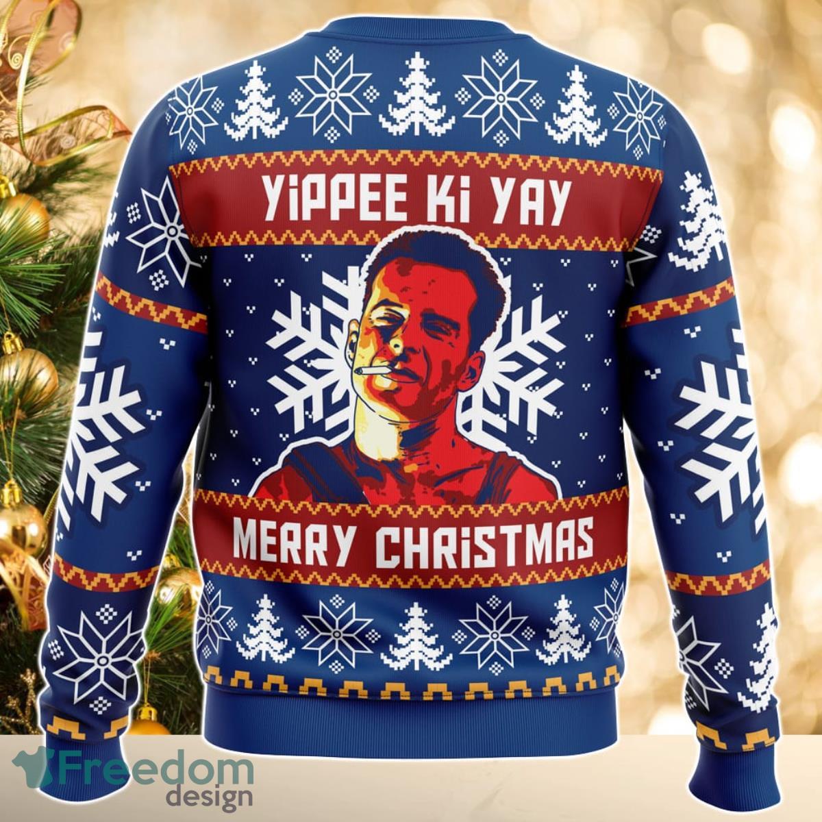 Yippee Ki Yay Die Hard Ugly Christmas Sweater Great Gift For Men Women Product Photo 2