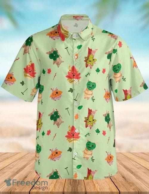 Zelda Majora And Korok Hawaiian Shirt Style 2 Summer Beach Gift For Men And Women - Zelda Majora And Korok Hawaiian Shirt, Korok Summer Shirt, Legend Of Zelda Aloha Shirt, Breath Of The Wild Shirt, Korok Zelda Beach Shirt_2