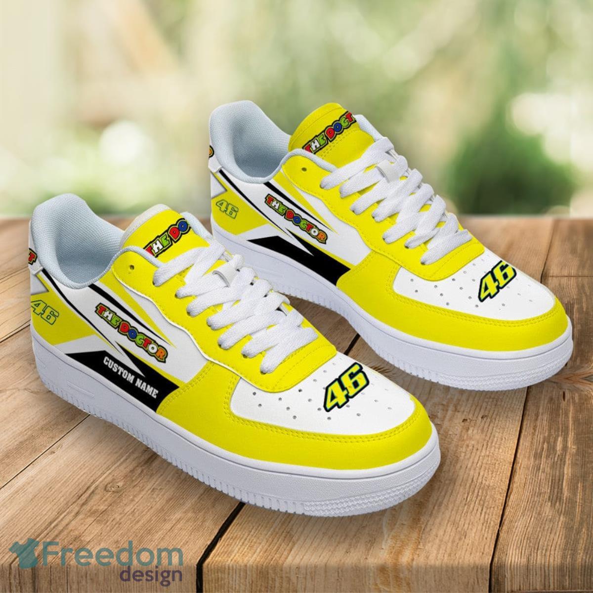 46 The Doctor Valentino Rossi Custom Name Air Force Shoes Sport Sneakers For Men Women Product Photo 2