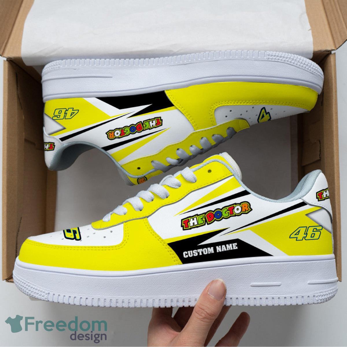 46 The Doctor Valentino Rossi Custom Name Air Force Shoes Sport Sneakers For Men Women Product Photo 1