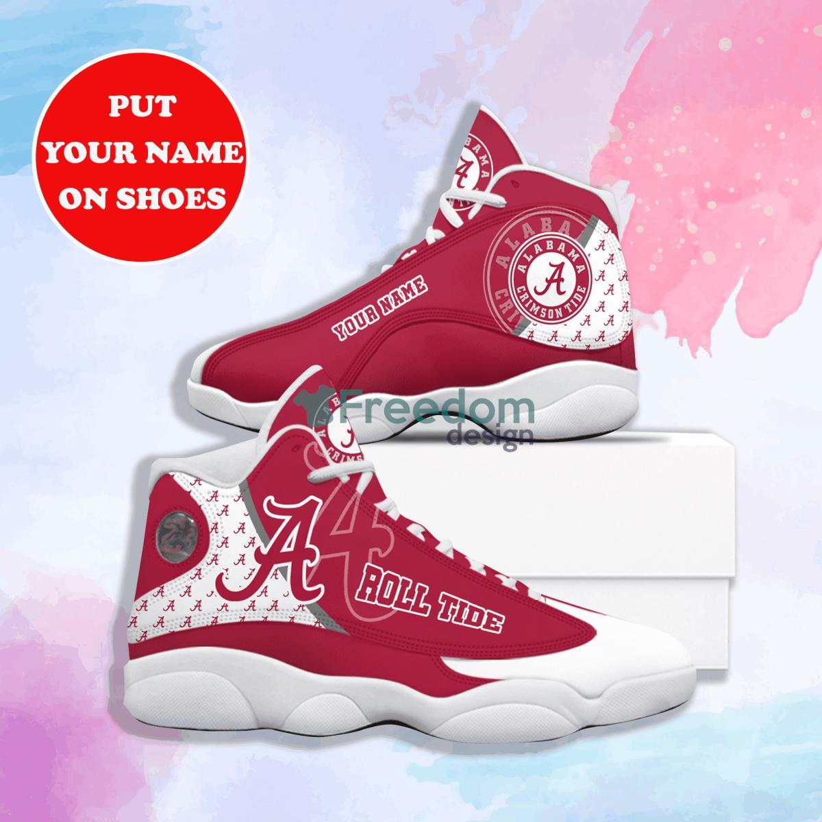Alabama Crimson Tide Football Best Air Jordan 13 Custom Name Sneakers Product Photo 1