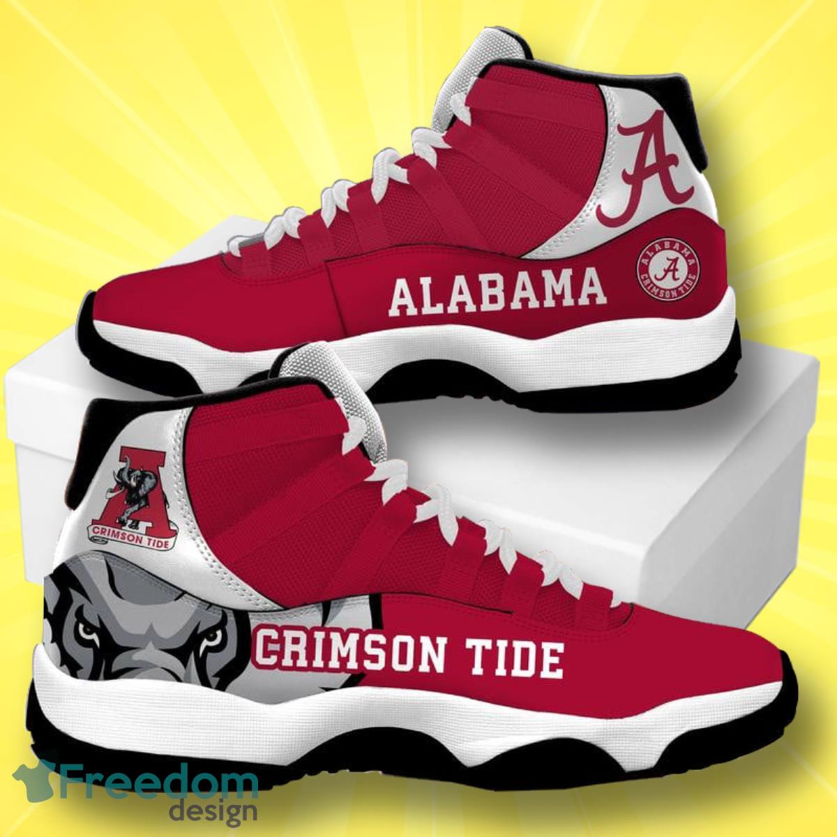 Alabama Crimson Tide Football Team Air Jordan 11 Best Sneakers For Men Women Fans Product Photo 1