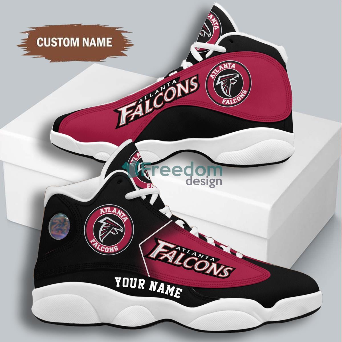 Alanta Falcons Football Team Best Custom Name Air Jordan 13 Sneaker Product Photo 1