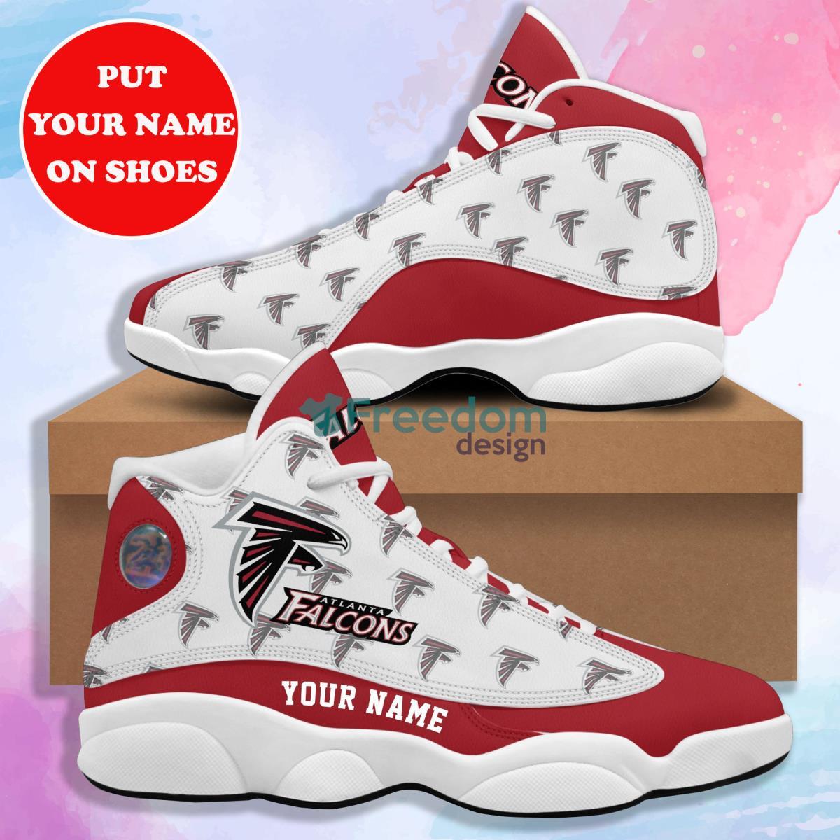 Alanta Falcons Football Team Custom Name Air Jordan 13 Sneaker Hot Design For Fans Product Photo 1