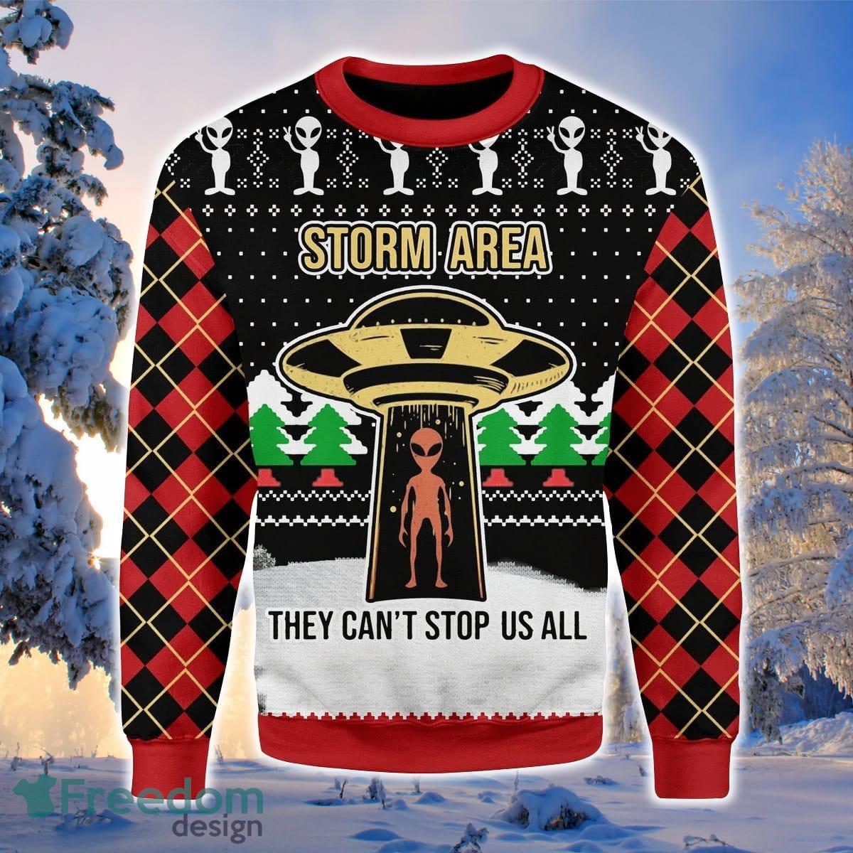 Alien 3D Sweater Ugly Christmas Sweater For Men Women Product Photo 1