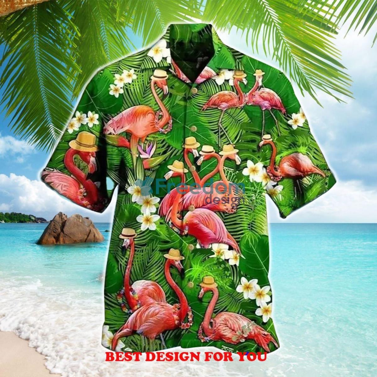 Aloha Fabulous Flamingo Unisex Print Over 3D Hawaiian Shirt Product Photo 1