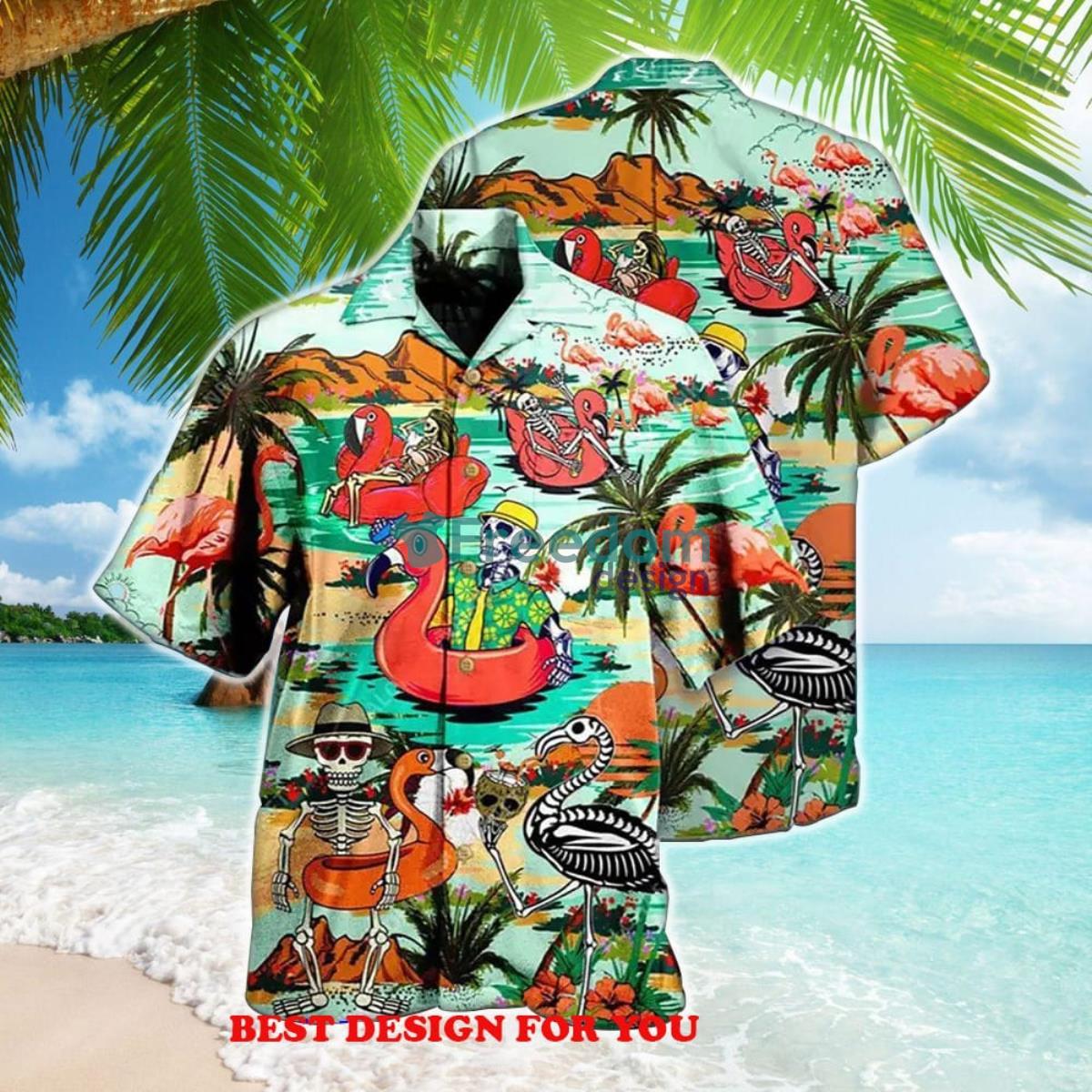 3d Flamingo Tropical Custom Hawaiian Shirt Outfit For Men And