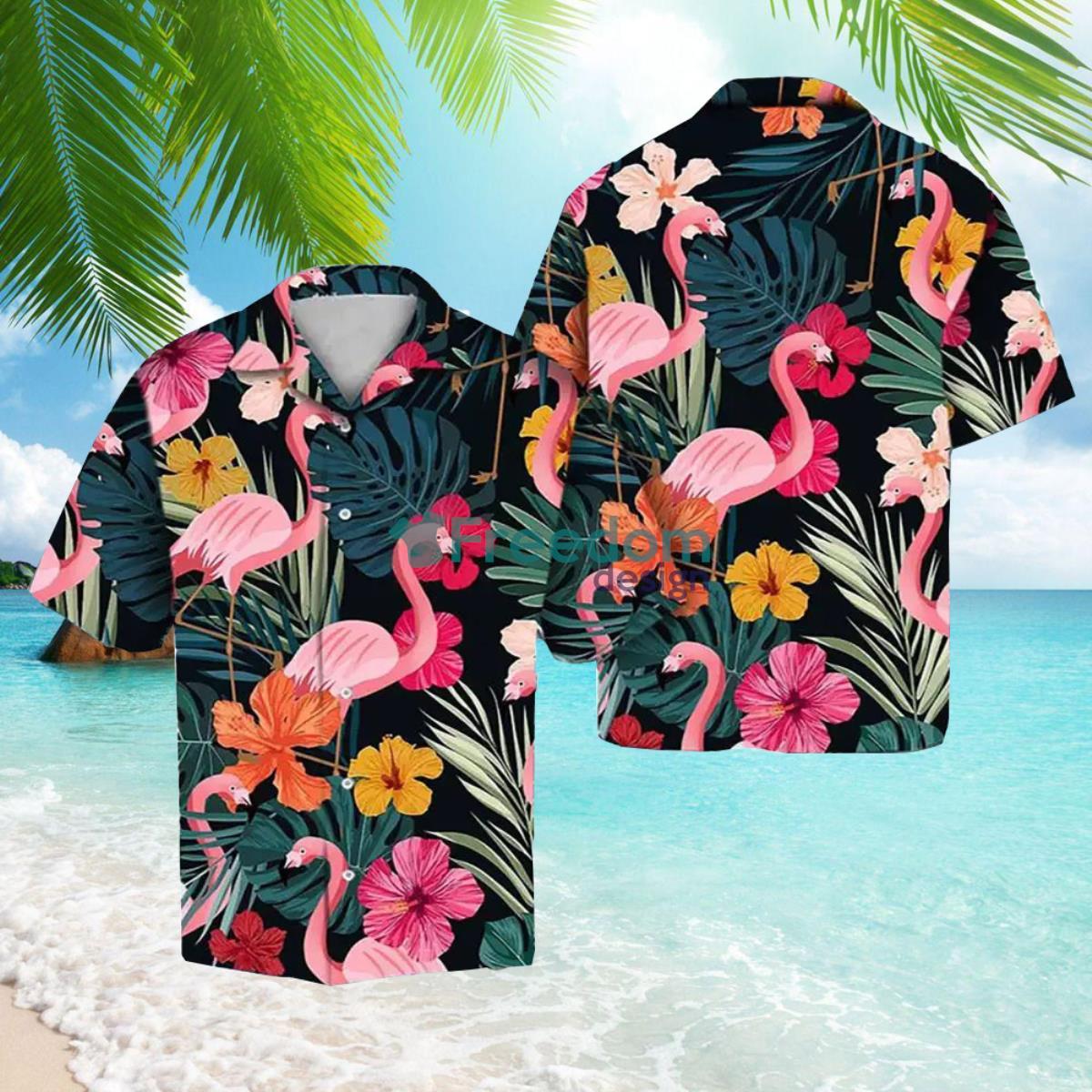 Aloha Flamingo Tropical Limited Edition Unisex Hawaiian Shirt Product Photo 1