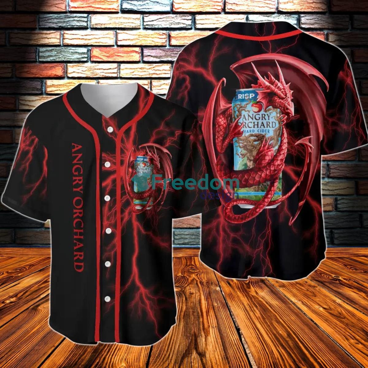 Angry Orchard Dragon Thunder Baseball Jersey Product Photo 1