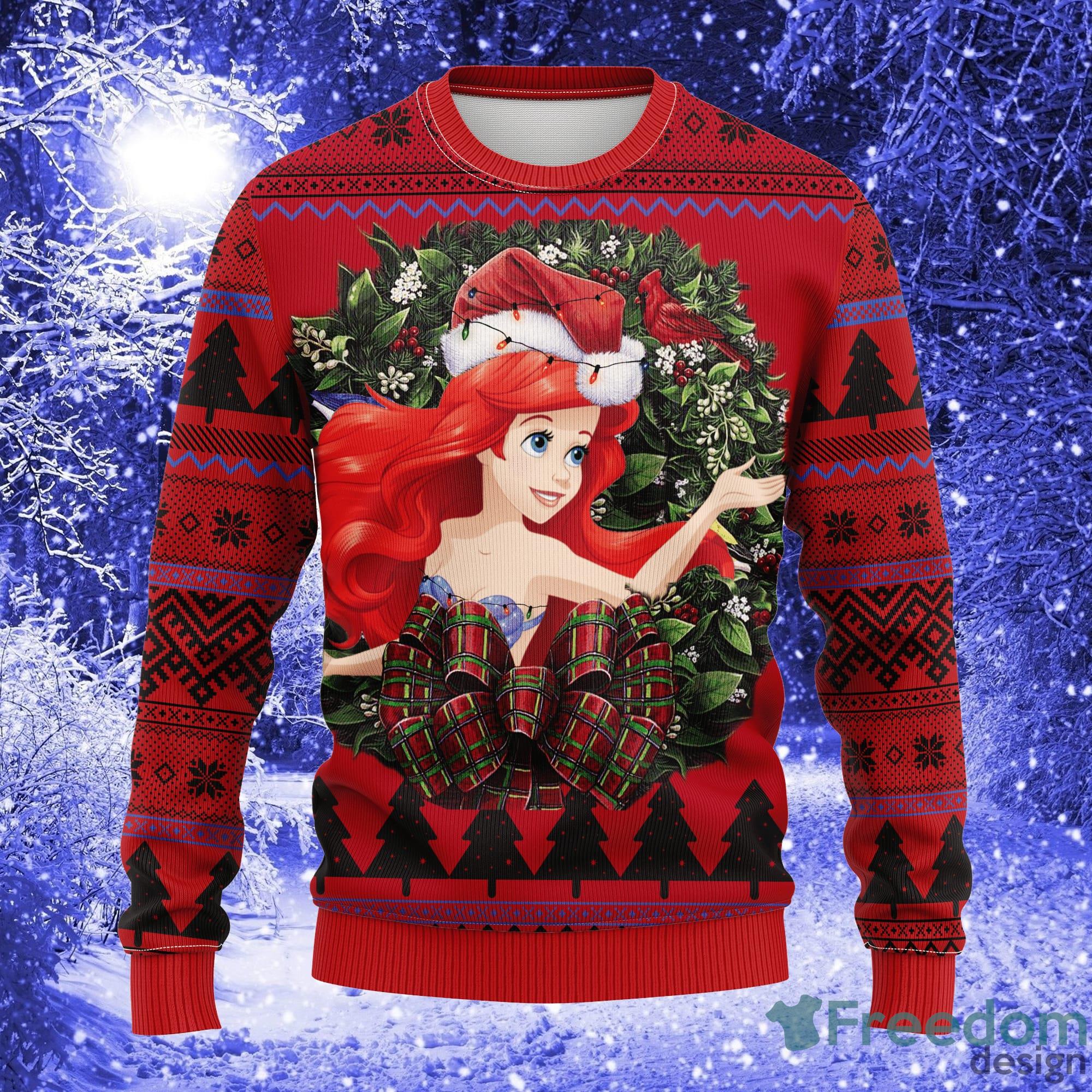 Ariel The Little Mermaid Noel Mc Thanksgiving Women Mens Ugly Christmas Sweater - Ariel The Little Mermaid Noel Mc Ugly Christmas Sweater Thanksgiving Gift_1 Ariel The Little Mermaid Noel Mc Thanksgiving Women Mens Ugly Christmas Sweater - Ariel The Little Mermaid Noel Mc Ugly Christmas Sweater Thanksgiving Gift_1