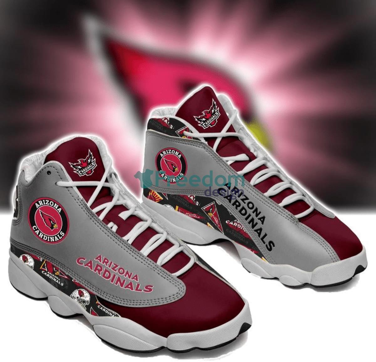 Arizona Cardinals Football Team Air Jordan 13 Shoes For Real Fans Product Photo 1