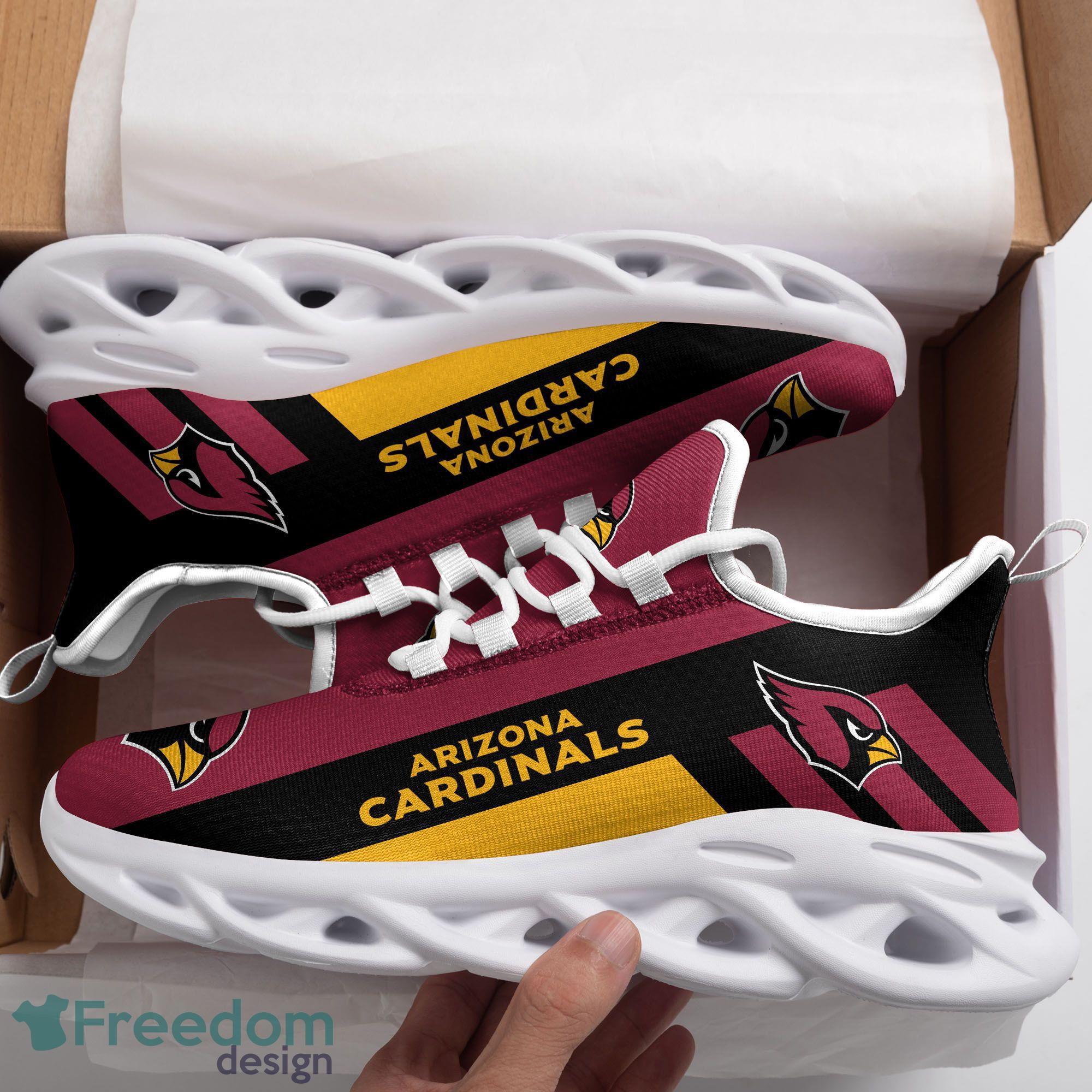 Arizona Cardinals Logo Black Stripe Running Sneaker Max Soul Shoes In Red  Gift For Men And Women - Freedomdesign