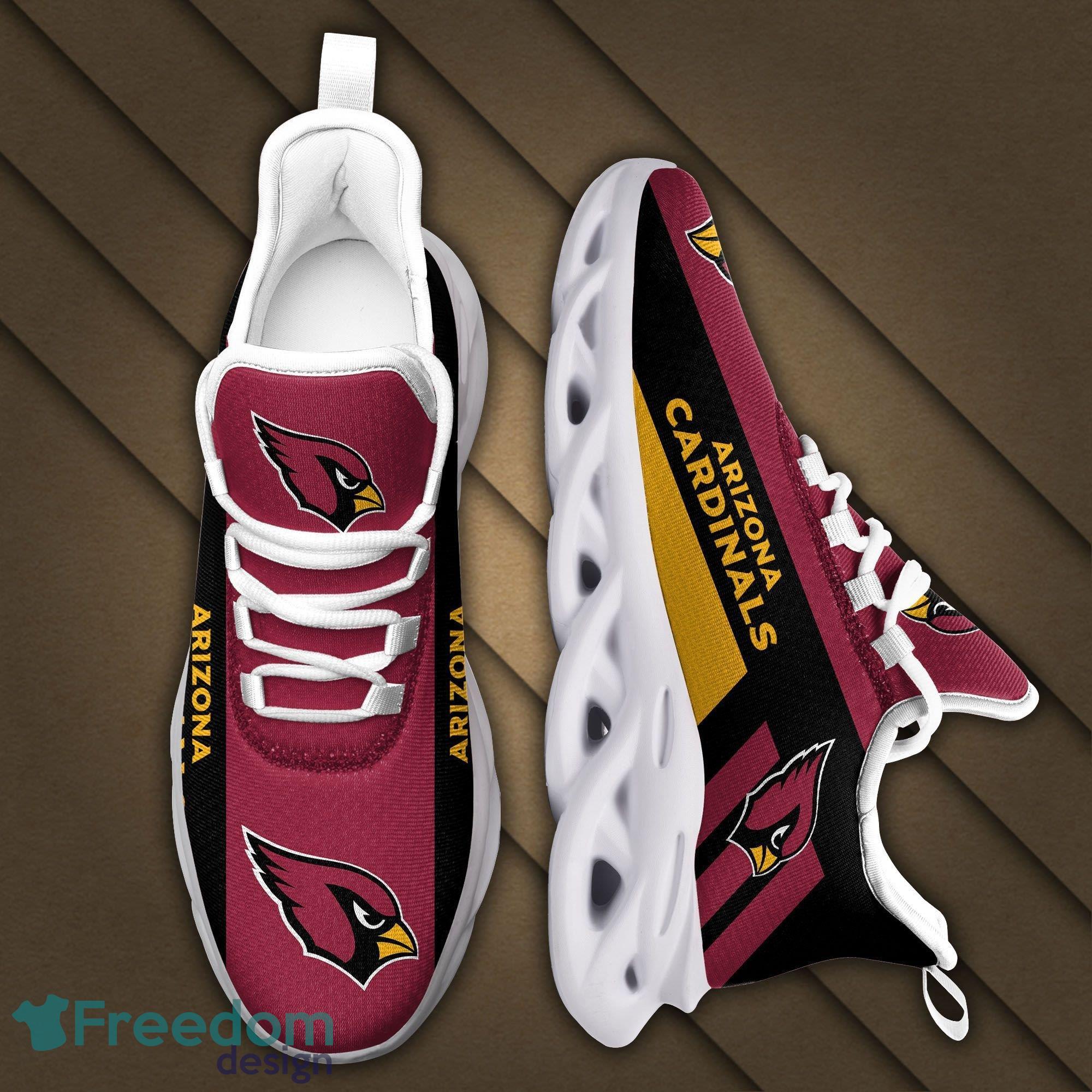 Arizona Cardinals Logo Black Stripe Running Sneaker Max Soul Shoes In Red  Gift For Men And Women - Freedomdesign