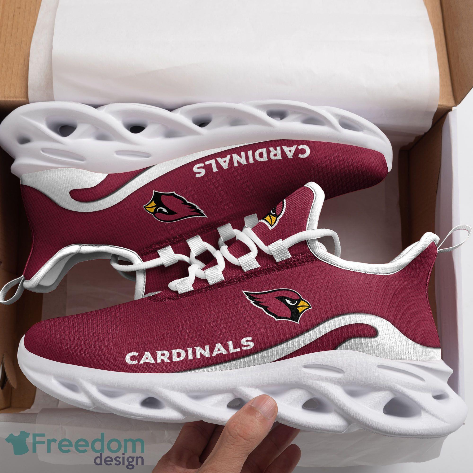 Custom Name Arizona Cardinals Pink All Over Printed Max Soul Shoes For Fans  Gift Men And Women New Sports Sneakers - Freedomdesign