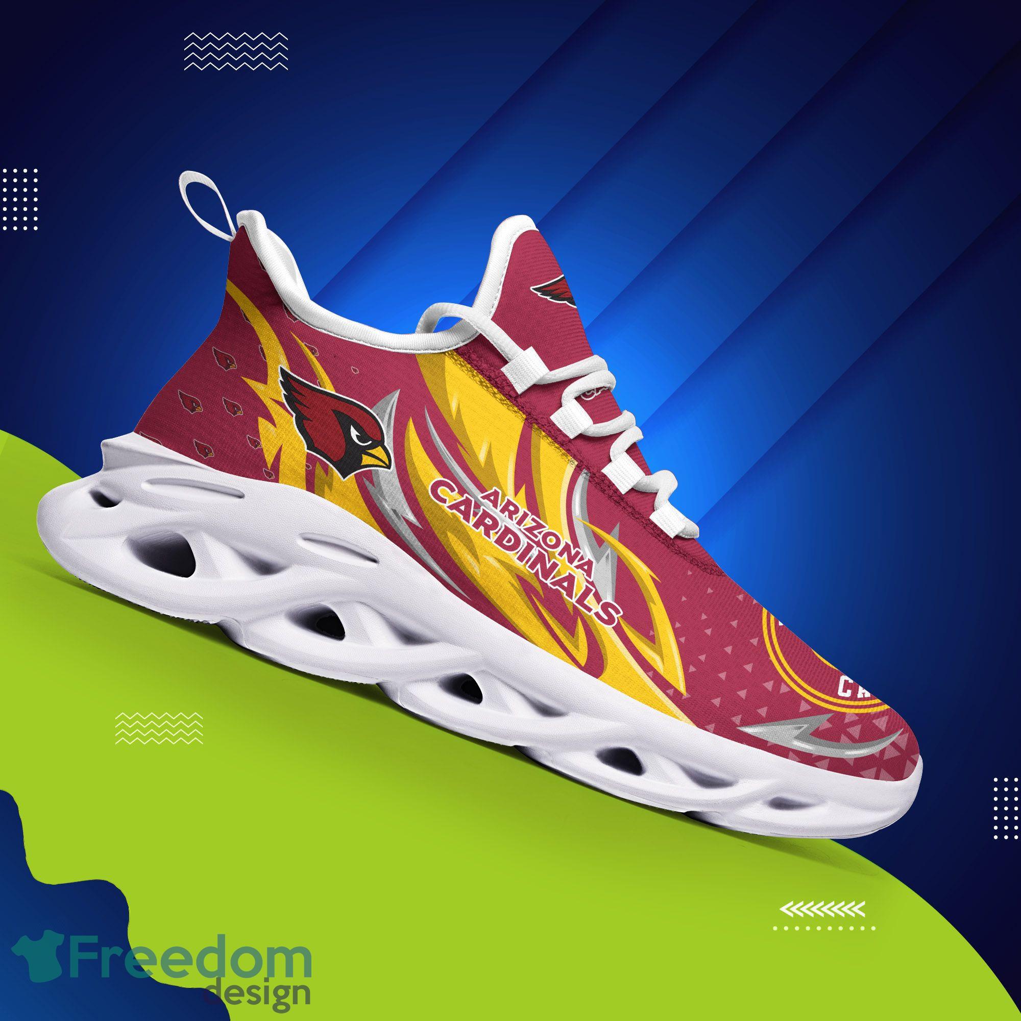 Arizona Cardinals Logo Black Stripe Running Sneaker Max Soul Shoes In Red  Gift For Men And Women - Freedomdesign