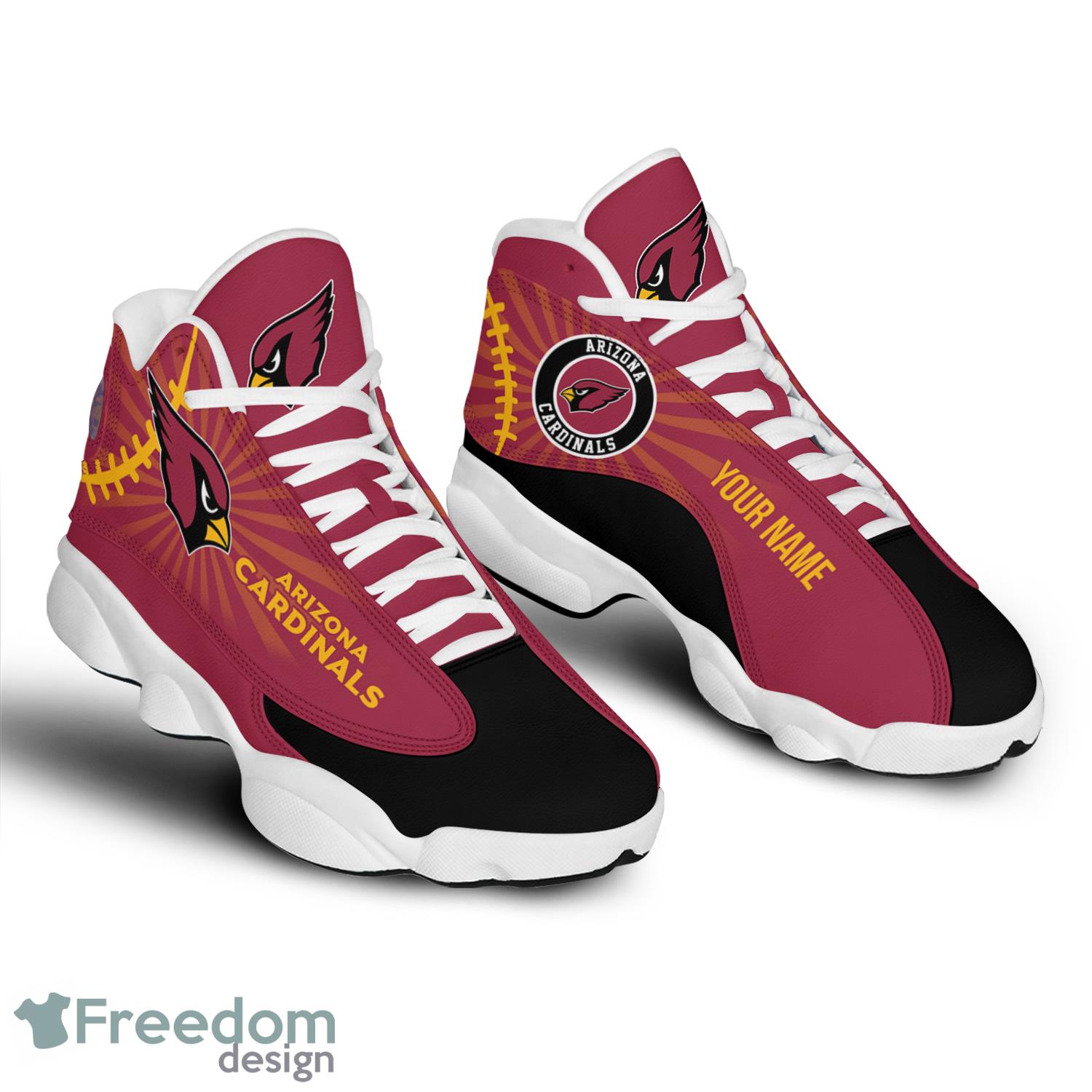 Arizona Diamondbacks Air Jordan 1 Custom Name Sneaker - Freedomdesign