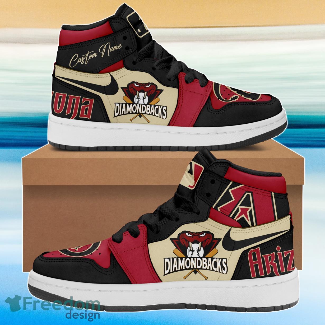 MLB Arizona Diamondbacks Custom Name Air Jordan 13 Shoes V1 in 2023