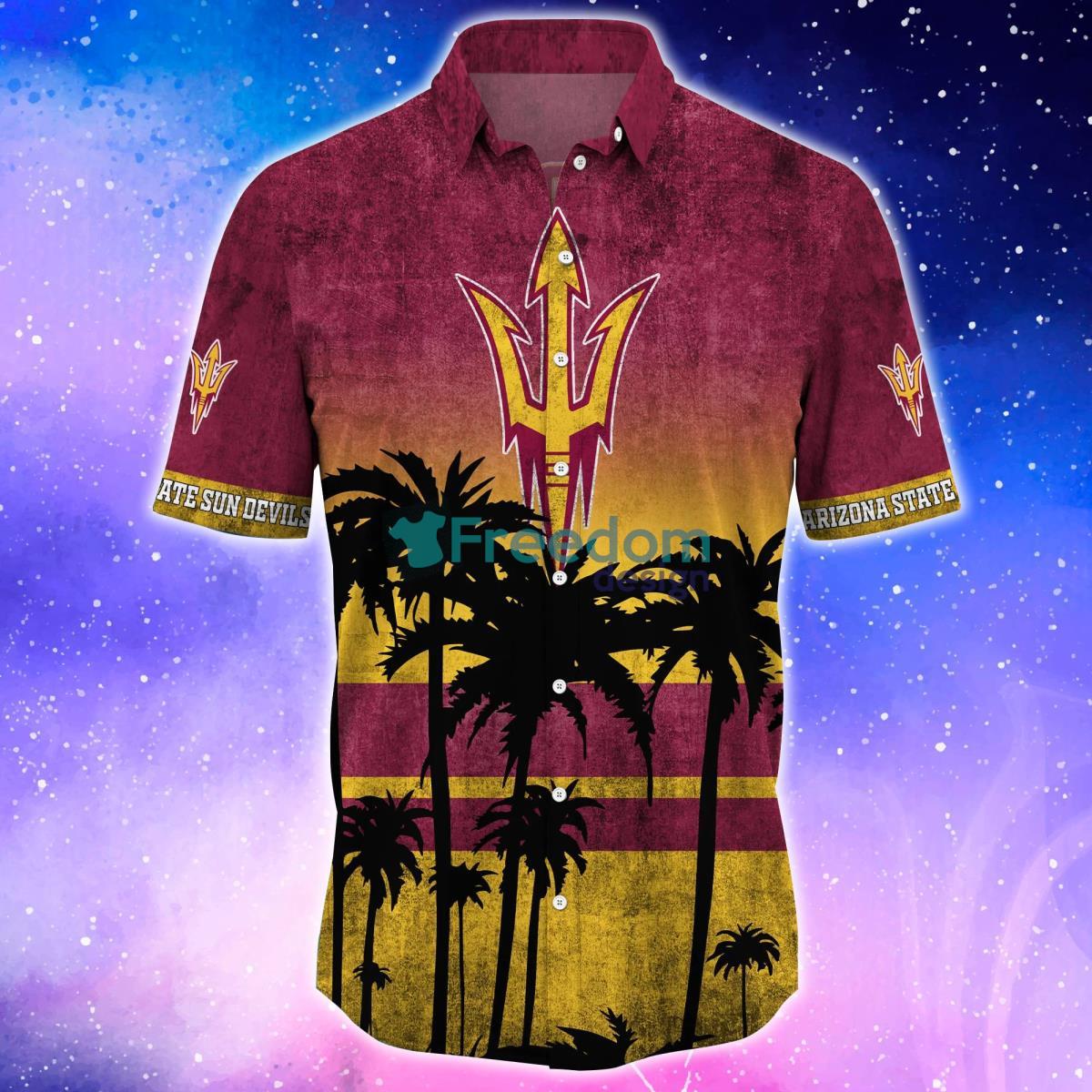 Arizona State Sun Devils Trending Hawaiian Shirt And Shorts For Fans Product Photo 2