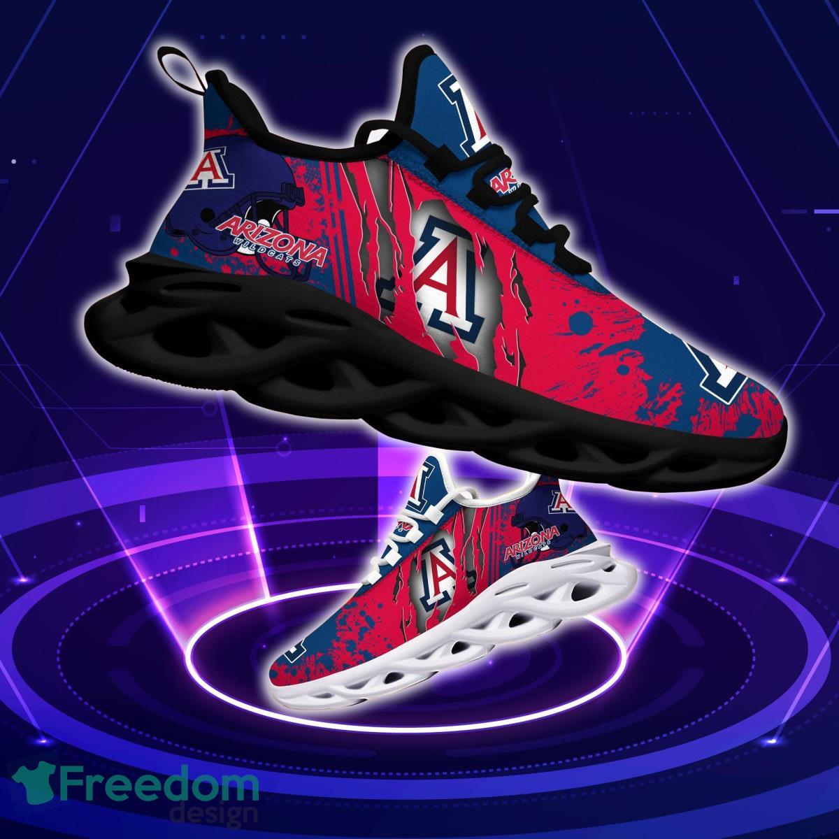 Arizona Wildcats Logo Torn And Splatter Background Max Soul Shoes Best Sneakers For Fans Product Photo 1