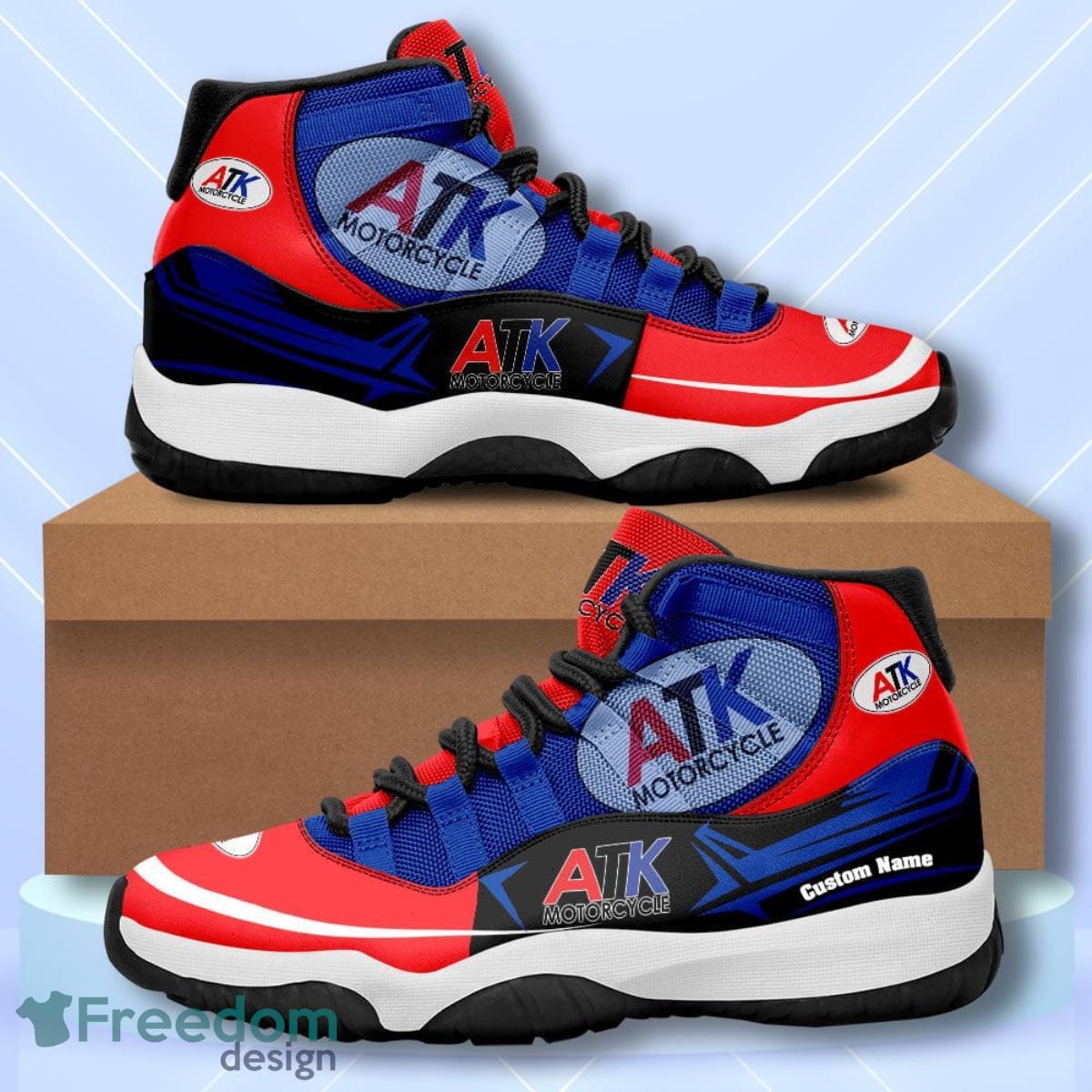 ATK Motorcycles Custom Name Air Jordan 11  Sneakers Vintage Shoes Product Photo 1