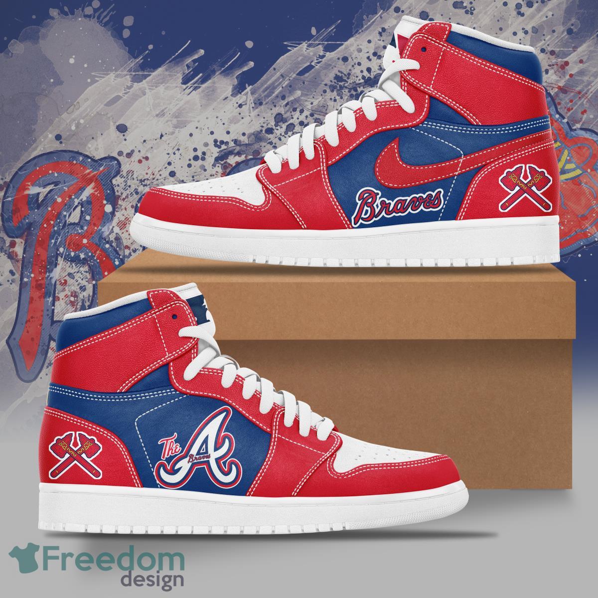 Atlanta Braves Special Edition Air Jordan Hightop Shoes Product Photo 1