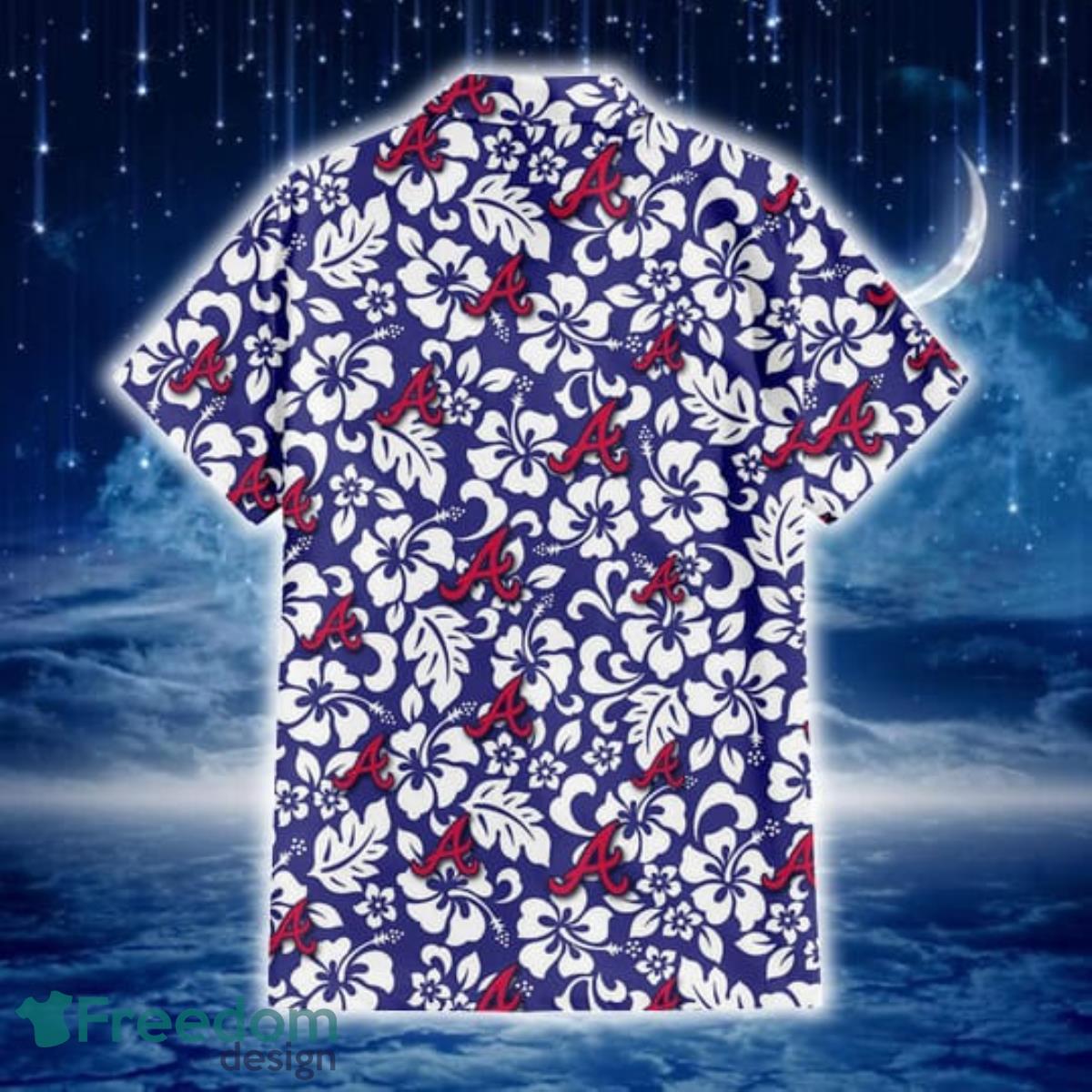 Atlanta Braves Team Lover Hibiscus Light Blue Aloha Hawaiian Shirt -  Freedomdesign