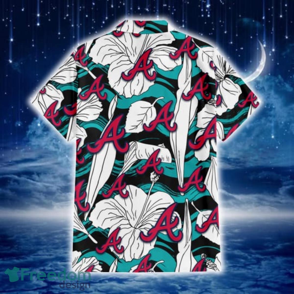 Atlanta Braves White Scenic 3D Funny Hawaiian Shirt - Bring Your