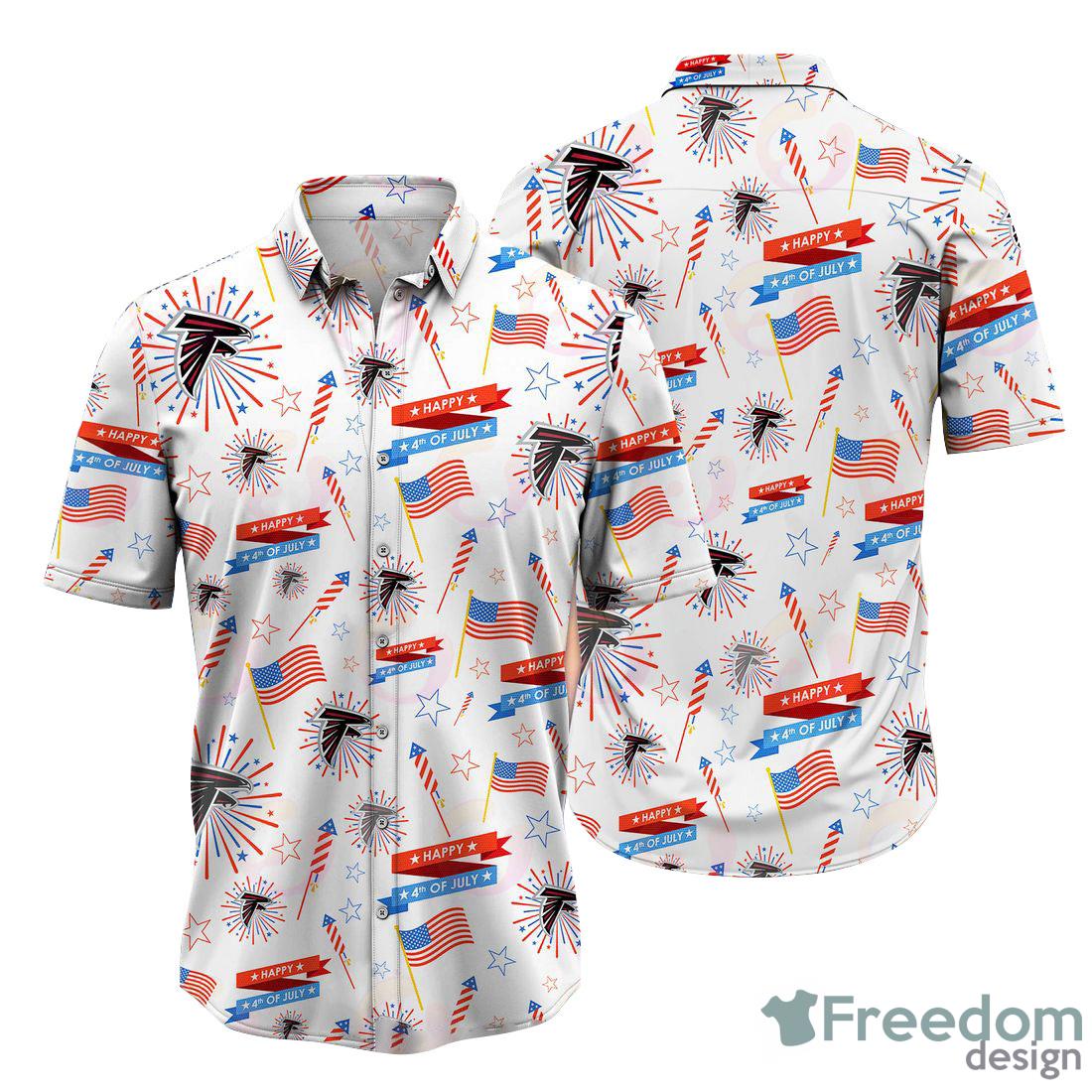 Atlanta Falcons NFL Fans Statue of Liberty Summer Hawaiian Shirt -  Freedomdesign