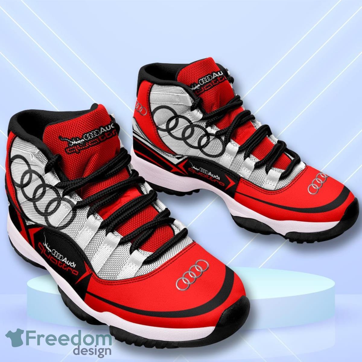 Audi Quattro Custom Name Air Jordan 11  Sneakers Vintage Shoes Product Photo 2