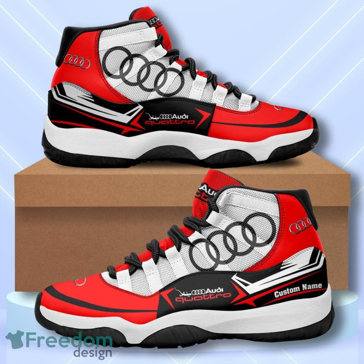 Audi Quattro Custom Name Air Jordan 11  Sneakers Vintage Shoes Product Photo 1