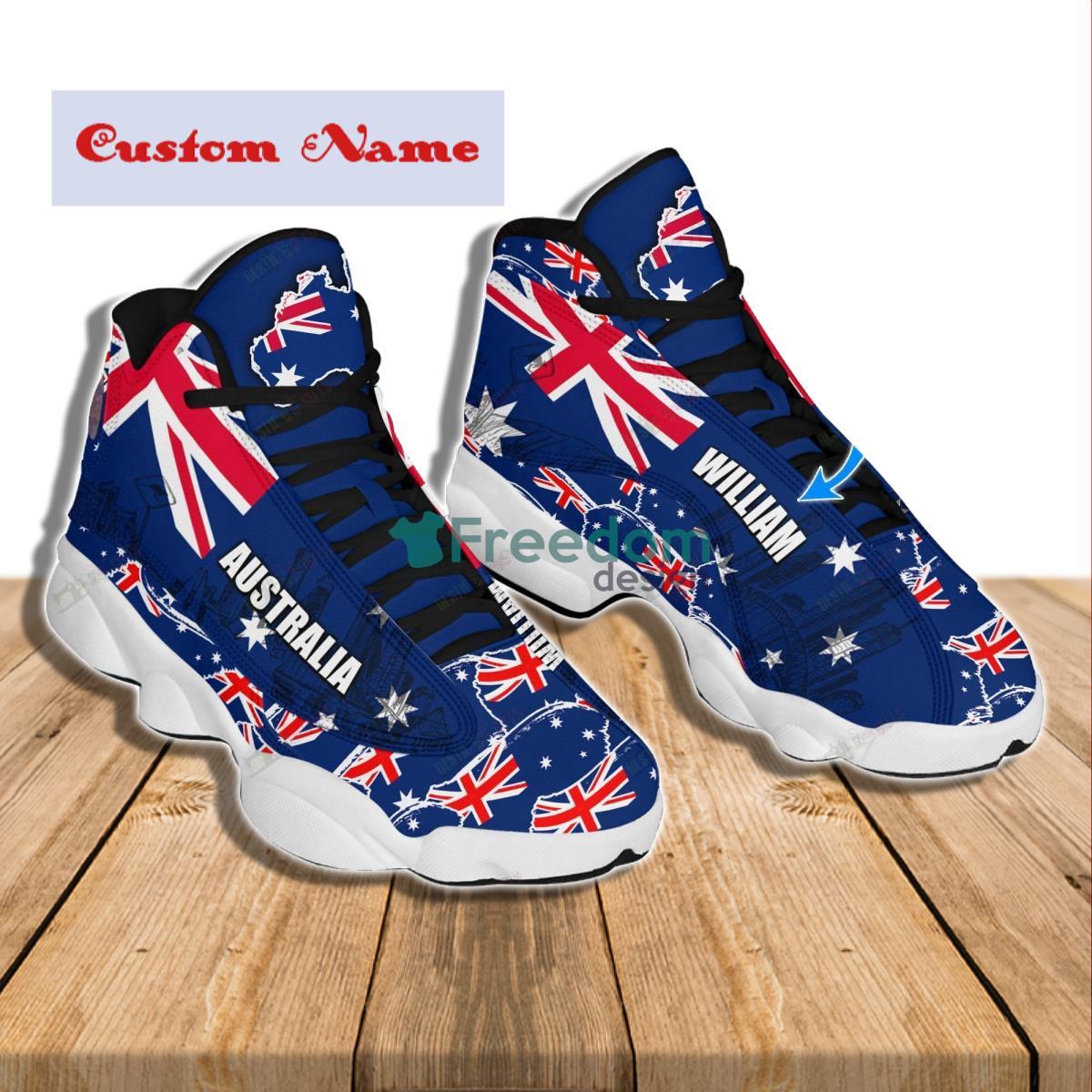 Australia Style Custom Name Air Jordan 13 Sneaker Product Photo 2