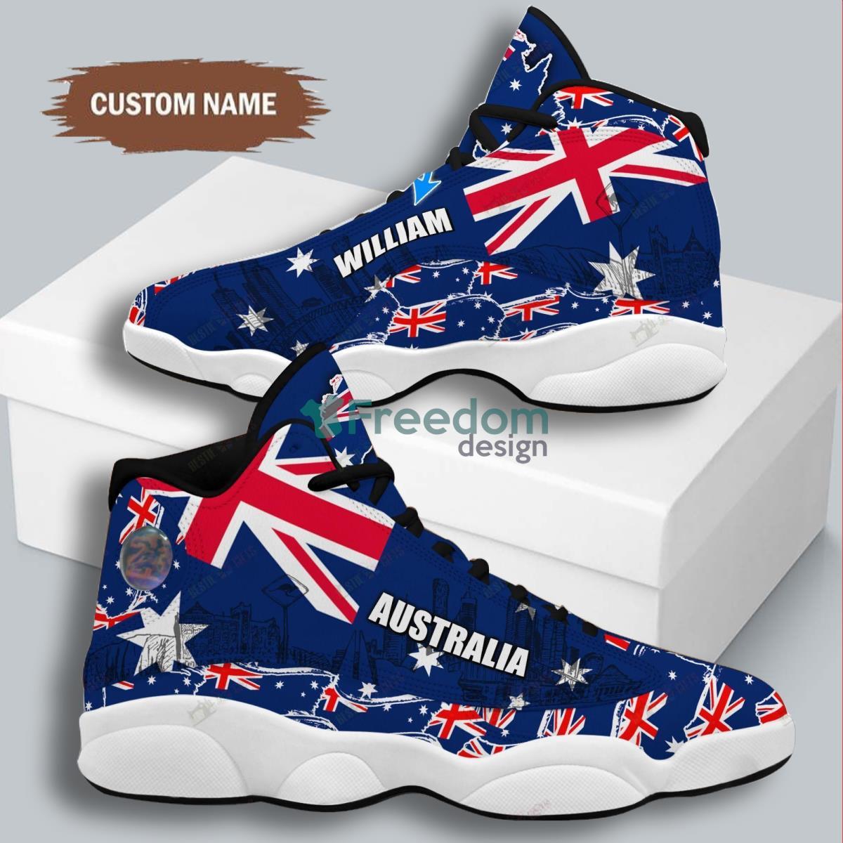 Australia Style Custom Name Air Jordan 13 Sneaker Product Photo 1