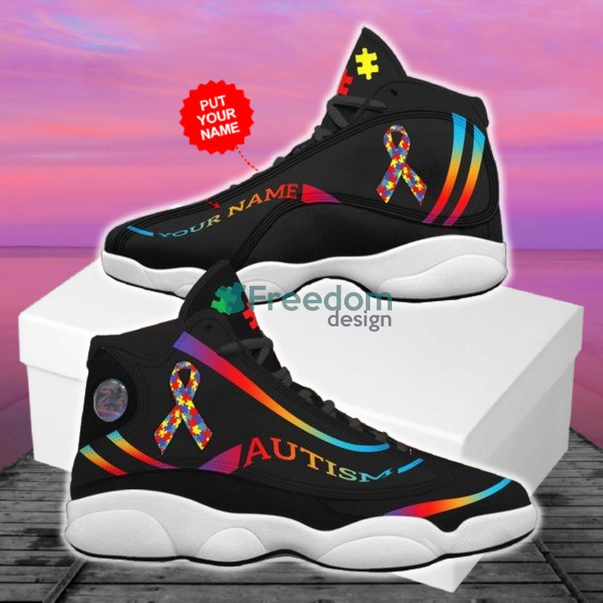 Customized name autism awareness jordan 13 personalized shoes - Praise To  Heaven