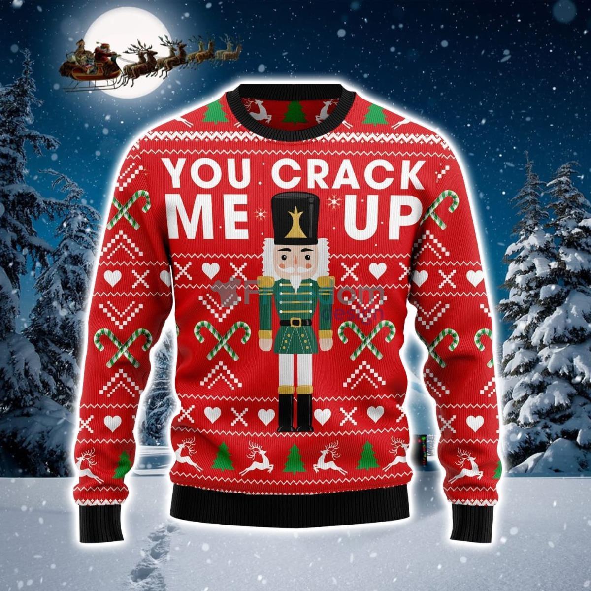 Awesome Nutcracker And Candy Ugly Christmas Sweater Product Photo 1