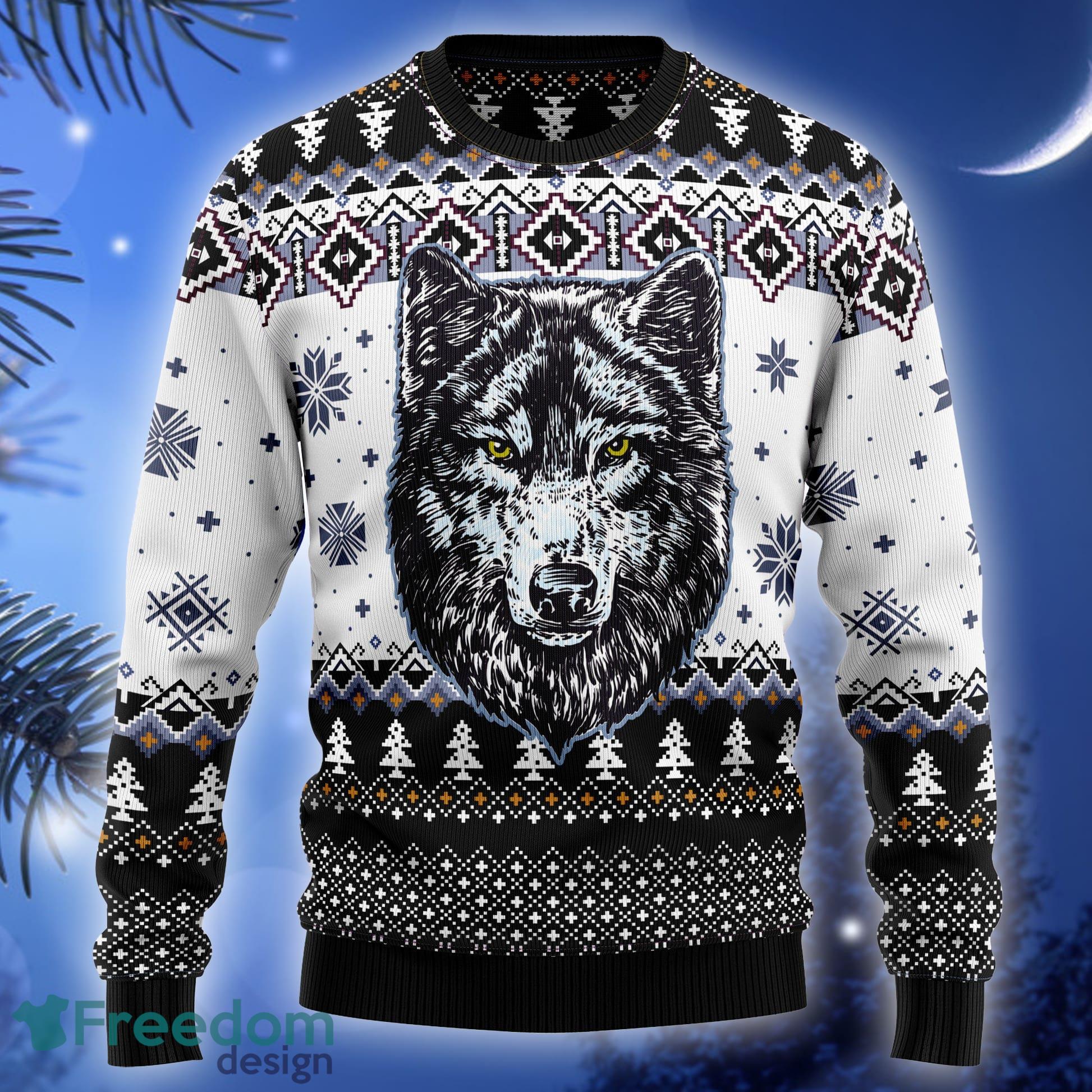 Awesome Wolf Novelty Knit Ugly Christmas Sweater Thankgiving Gift Men Women - Awesome Wolf Ugly Christmas Sweater Thankgiving Gift Men Women_1 Awesome Wolf Novelty Knit Ugly Christmas Sweater Thankgiving Gift Men Women - Awesome Wolf Ugly Christmas Sweater Thankgiving Gift Men Women_1