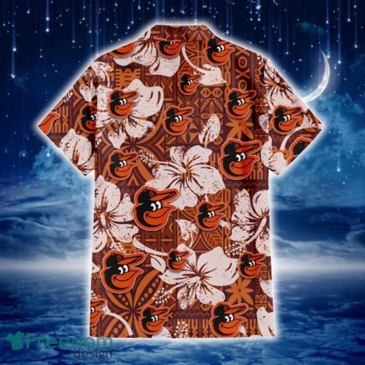 Baltimore Orioles Mickey Mouse Short Sleeve Button Up Tropical