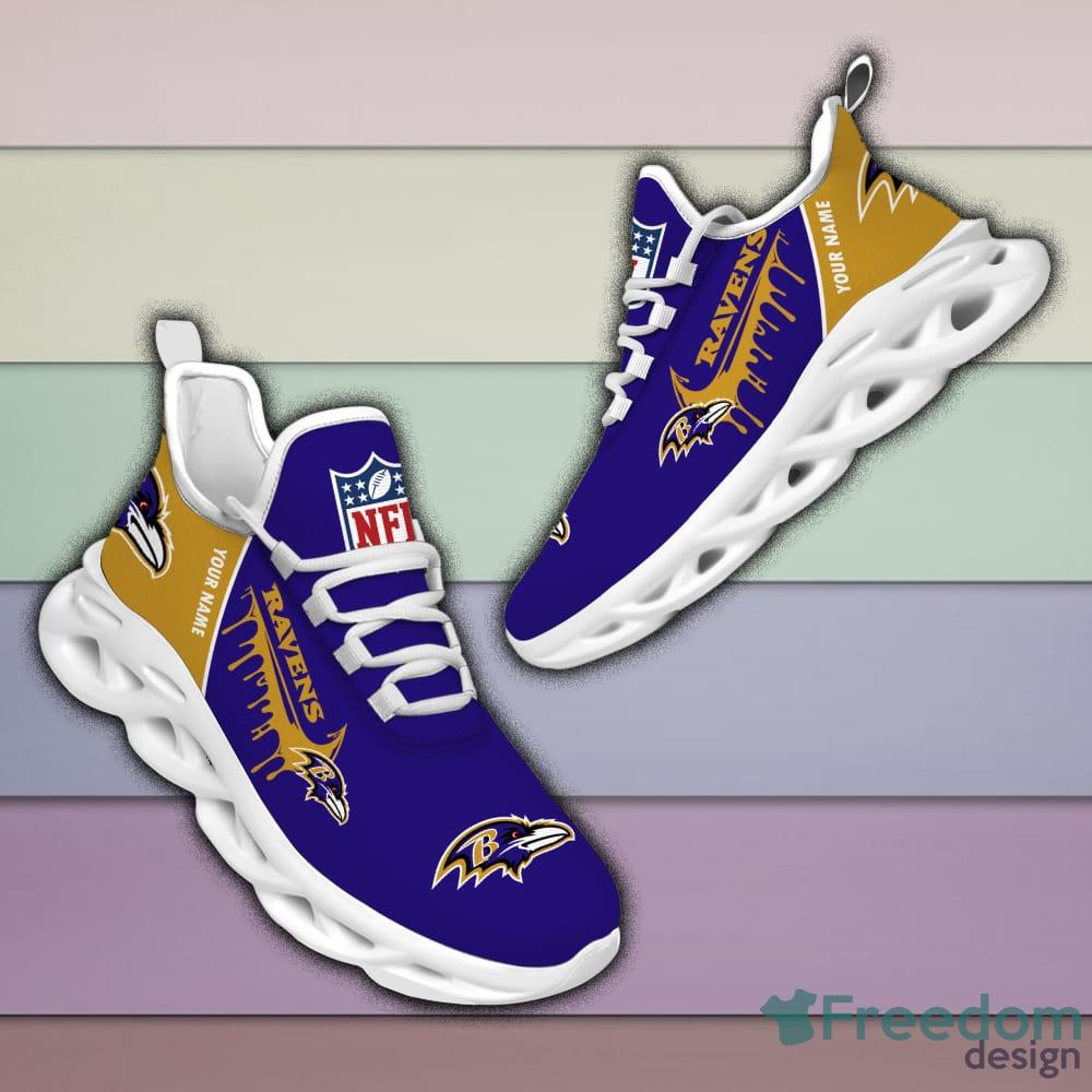 Baltimore Ravens Pop Custom Name Chunky Sneaker AOP Gift Fans Max Soul  Shoes - YesItCustom