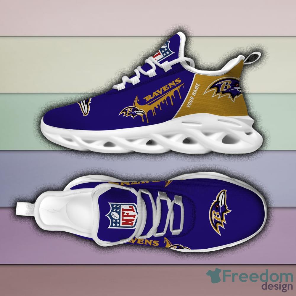 Baltimore Ravens Pop Custom Name Chunky Sneaker AOP Gift Fans Max Soul  Shoes - YesItCustom