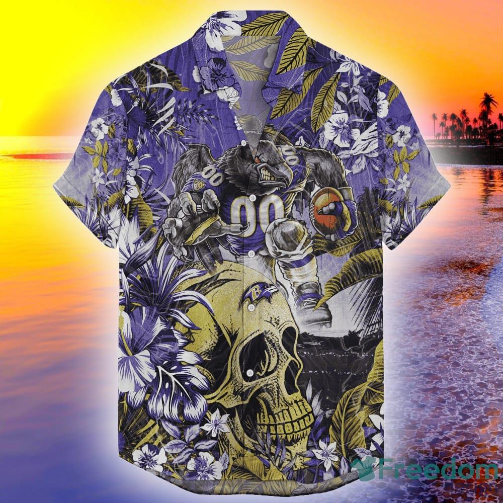 Baltimore Ravens Design 3 Beach Hawaiian Shirt Men And Women For