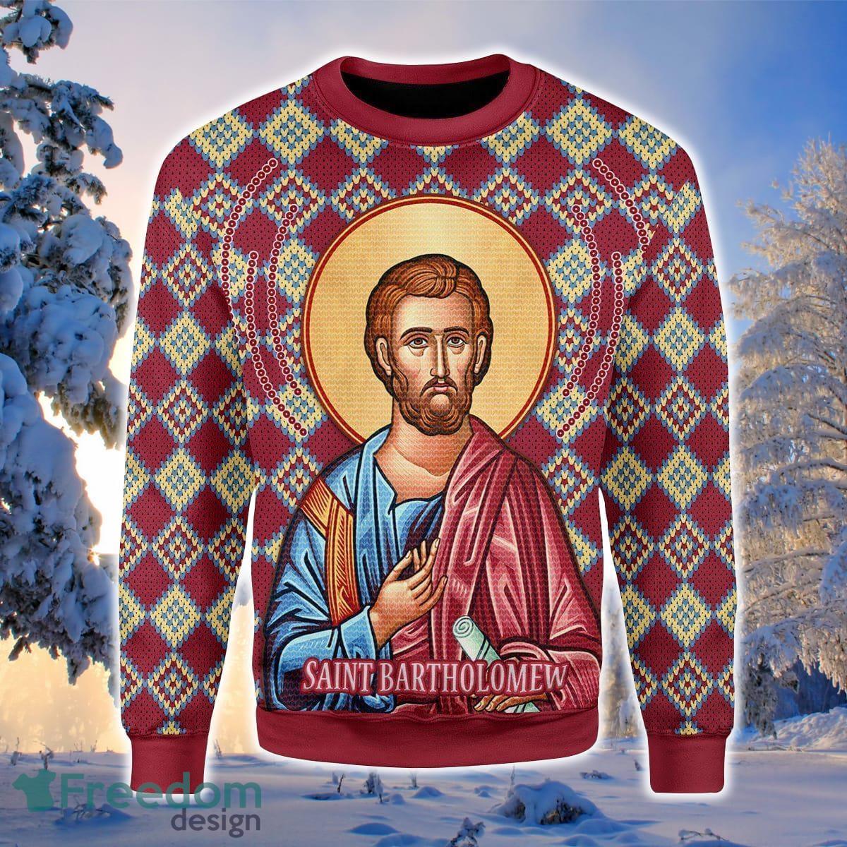 Bartholomew The Apostle 3D Sweater Ugly Christmas Sweater For Men Women Product Photo 1